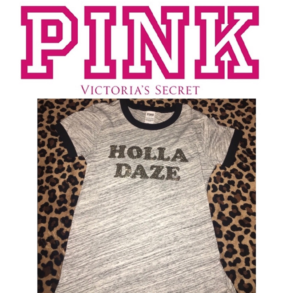 NWOT VS PINK "Holla Daze" bling blouse! 🌟